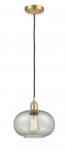  516-1P-SG-G249-LED - Gorham - 1 Light - 10 inch - Satin Gold - Cord hung - Mini Pendant