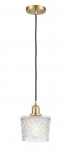  516-1P-SG-G402-LED - Niagara - 1 Light - 7 inch - Satin Gold - Cord hung - Mini Pendant