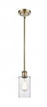  516-1S-AB-G802-LED - Clymer - 1 Light - 4 inch - Antique Brass - Mini Pendant