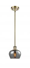  516-1S-AB-G93-LED - Fenton - 1 Light - 7 inch - Antique Brass - Mini Pendant