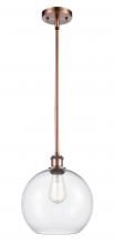  516-1S-AC-G122-10-LED - Athens - 1 Light - 10 inch - Antique Copper - Mini Pendant