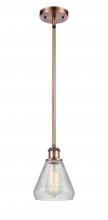  516-1S-AC-G275 - Conesus - 1 Light - 6 inch - Antique Copper - Mini Pendant