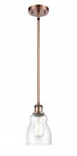  516-1S-AC-G394 - Ellery - 1 Light - 5 inch - Antique Copper - Mini Pendant