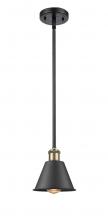  516-1S-BAB-M8-LED - Smithfield - 1 Light - 7 inch - Black Antique Brass - Mini Pendant