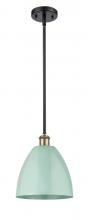  516-1S-BAB-MBD-9-SF-LED - Plymouth - 1 Light - 9 inch - Black Antique Brass - Pendant