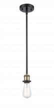  516-1S-BAB - Bare Bulb - 1 Light - 5 inch - Black Antique Brass - Mini Pendant