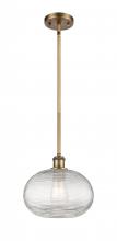  516-1S-BB-G555-10CL - Ithaca - 1 Light - 10 inch - Brushed Brass - Mini Pendant