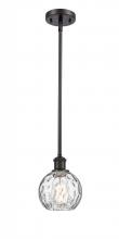  516-1S-OB-G1215-6-LED - Athens Water Glass - 1 Light - 6 inch - Oil Rubbed Bronze - Mini Pendant