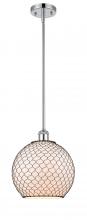 Innovations Lighting 516-1S-PC-G121-10CBK-LED - Farmhouse Chicken Wire - 1 Light - 10 inch - Polished Chrome - Mini Pendant