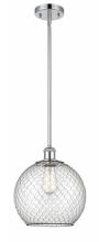 Innovations Lighting 516-1S-PC-G122-10CBK-LED - Farmhouse Chicken Wire - 1 Light - 10 inch - Polished Chrome - Mini Pendant