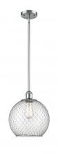  516-1S-PC-G122-10CSN-LED - Farmhouse Chicken Wire - 1 Light - 10 inch - Polished Chrome - Mini Pendant