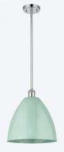  516-1S-PC-MBD-12-SF-LED - Plymouth - 1 Light - 12 inch - Polished Chrome - Pendant