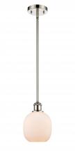  516-1S-PN-G101-LED - Belfast - 1 Light - 6 inch - Polished Nickel - Mini Pendant