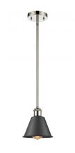  516-1S-PN-M8-BK-LED - Smithfield - 1 Light - 7 inch - Polished Nickel - Mini Pendant