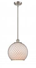 Innovations Lighting 516-1S-SN-G121-10CBK-LED - Farmhouse Chicken Wire - 1 Light - 10 inch - Brushed Satin Nickel - Mini Pendant