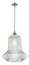 Innovations Lighting 516-1S-SN-G212-LED - Springwater - 1 Light - 12 inch - Brushed Satin Nickel - Mini Pendant