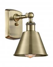  516-1W-AB-M8-LED - Smithfield - 1 Light - 7 inch - Antique Brass - Sconce