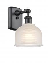 Innovations Lighting 516-1W-BK-G411-LED - Dayton - 1 Light - 6 inch - Matte Black - Sconce