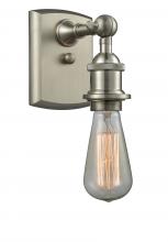  516-1W-SN-LED - Bare Bulb - 1 Light - 5 inch - Brushed Satin Nickel - Sconce