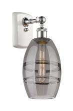  516-1W-WPC-G557-6SM - Vaz - 1 Light - 6 inch - White Polished Chrome - Sconce