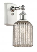  516-1W-WPC-G559-5ME - Bridal Veil - 1 Light - 5 inch - White Polished Chrome - Sconce