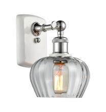  516-1W-WPC-G92-LED - Fenton - 1 Light - 7 inch - White Polished Chrome - Sconce