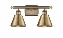  516-2W-AB-M8 - Smithfield - 2 Light - 17 inch - Antique Brass - Bath Vanity Light