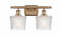  516-2W-BB-G402-LED - Niagara - 2 Light - 17 inch - Brushed Brass - Bath Vanity Light