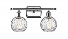  516-2W-PC-G1215-6-LED - Athens Water Glass - 2 Light - 16 inch - Polished Chrome - Bath Vanity Light