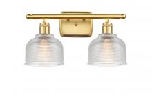 Innovations Lighting 516-2W-SG-G412-LED - Dayton - 2 Light - 16 inch - Satin Gold - Bath Vanity Light