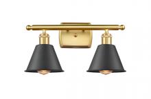  516-2W-SG-M8-BK-LED - Smithfield - 2 Light - 17 inch - Satin Gold - Bath Vanity Light