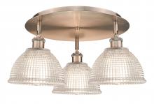  516-3C-AC-G422 - Arietta - 3 Light - 20 inch - Antique Copper - Flush Mount