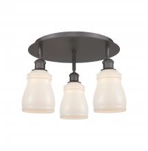  516-3C-OB-G391 - Ellery - 3 Light - 17 inch - Oil Rubbed Bronze - Flush Mount