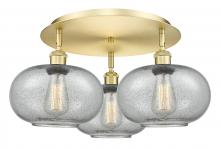  516-3C-SG-G247 - Gorham - 3 Light - 21 inch - Satin Gold - Flush Mount