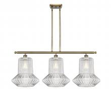  516-3I-AB-G212-LED - Springwater - 3 Light - 39 inch - Antique Brass - Cord hung - Island Light