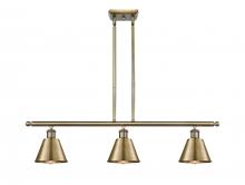  516-3I-AB-M8-LED - Smithfield - 3 Light - 36 inch - Antique Brass - Cord hung - Island Light