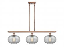  516-3I-AC-G247-LED - Gorham - 3 Light - 36 inch - Antique Copper - Cord hung - Island Light