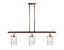  516-3I-AC-G804 - Clymer - 3 Light - 36 inch - Antique Copper - Cord hung - Island Light