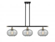  516-3I-BAB-G247-LED - Gorham - 3 Light - 36 inch - Black Antique Brass - Cord hung - Island Light