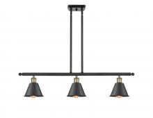  516-3I-BAB-M8-LED - Smithfield - 3 Light - 36 inch - Black Antique Brass - Cord hung - Island Light