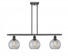  516-3I-OB-G122-10 - Athens - 3 Light - 37 inch - Oil Rubbed Bronze - Stem Hung - Island Light