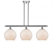 Innovations Lighting 516-3I-PC-G121-10CSN-LED - Farmhouse Chicken Wire - 3 Light - 37 inch - Polished Chrome - Cord hung - Island Light