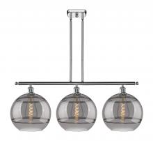  516-3I-PC-G556-12SM - Rochester - 3 Light - 39 inch - Polished Chrome - Cord hung - Island Light