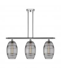  516-3I-PC-G557-8SM - Vaz - 3 Light - 36 inch - Polished Chrome - Cord hung - Island Light