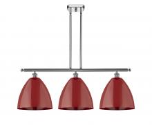  516-3I-PC-MBD-12-RD-LED - Plymouth - 3 Light - 39 inch - Polished Chrome - Cord hung - Island Light