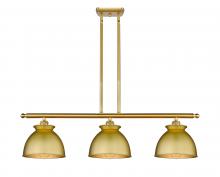  516-3I-SG-M14-SG - Adirondack - 3 Light - 36 inch - Satin Gold - Cord hung - Island Light