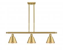  516-3I-SG-M8 - Smithfield - 3 Light - 36 inch - Satin Gold - Cord hung - Island Light