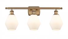  516-3W-BB-G651-6-LED - Cindyrella - 3 Light - 26 inch - Brushed Brass - Bath Vanity Light