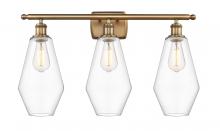  516-3W-BB-G652-7 - Cindyrella - 3 Light - 27 inch - Brushed Brass - Bath Vanity Light