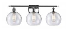  516-3W-PC-G124-LED - Athens - 3 Light - 28 inch - Polished Chrome - Bath Vanity Light